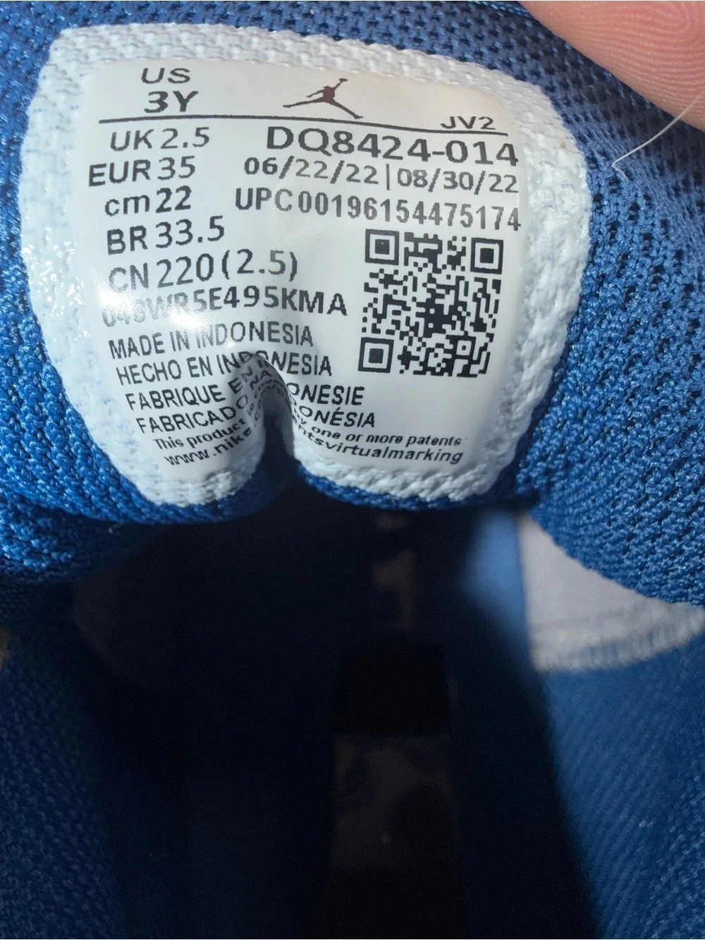 Nike Kids Mid-Top Sneakers - White, Gray & Blue